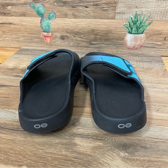OOFOS OOahh Sport Unisex Slide Aqua US Men’s 4 Women’s 6 - Picture 3 of 6